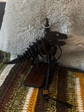 COACH Black Rexy Skeleton Bag Charm from LL Rogue 40